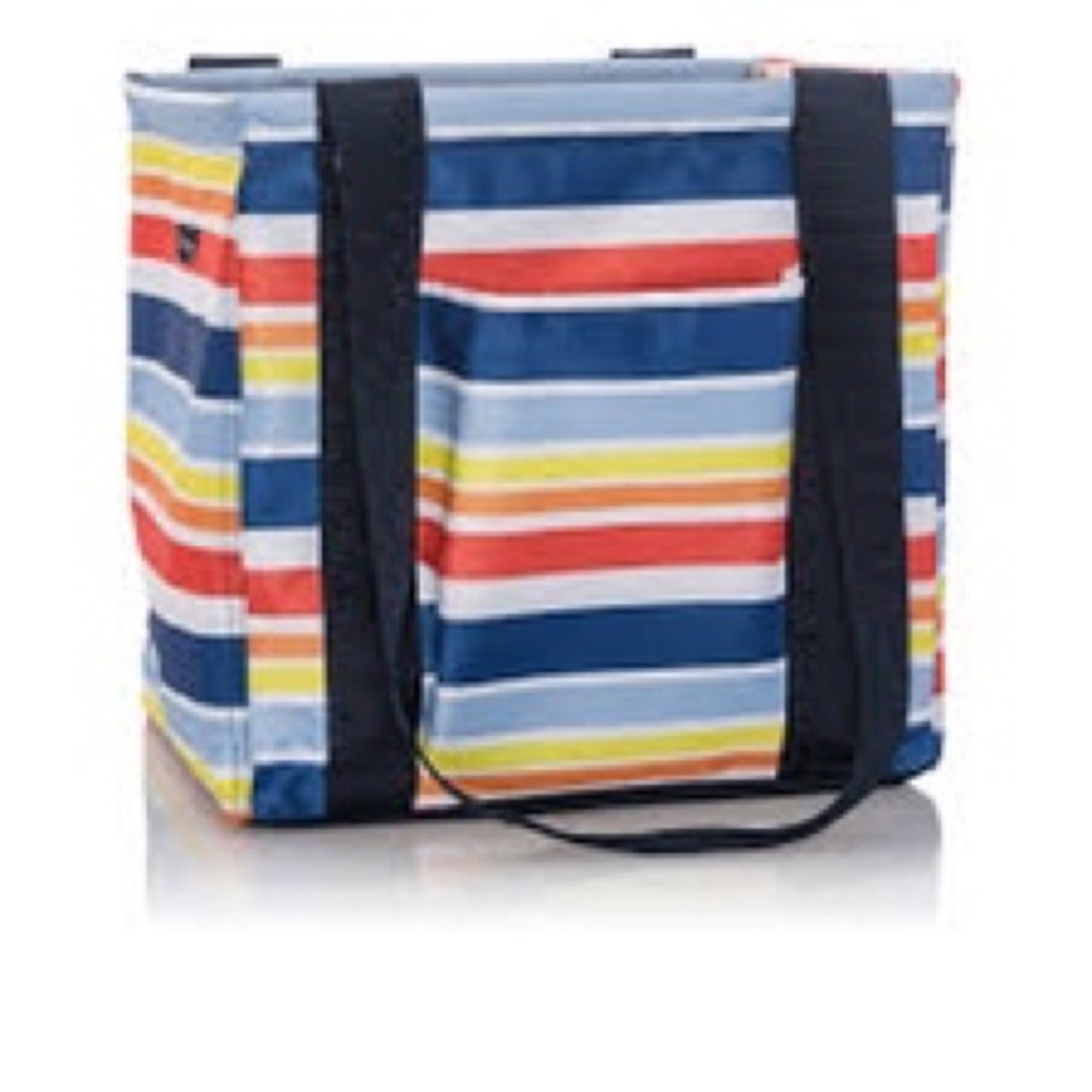 Small utility tote- vista stripe